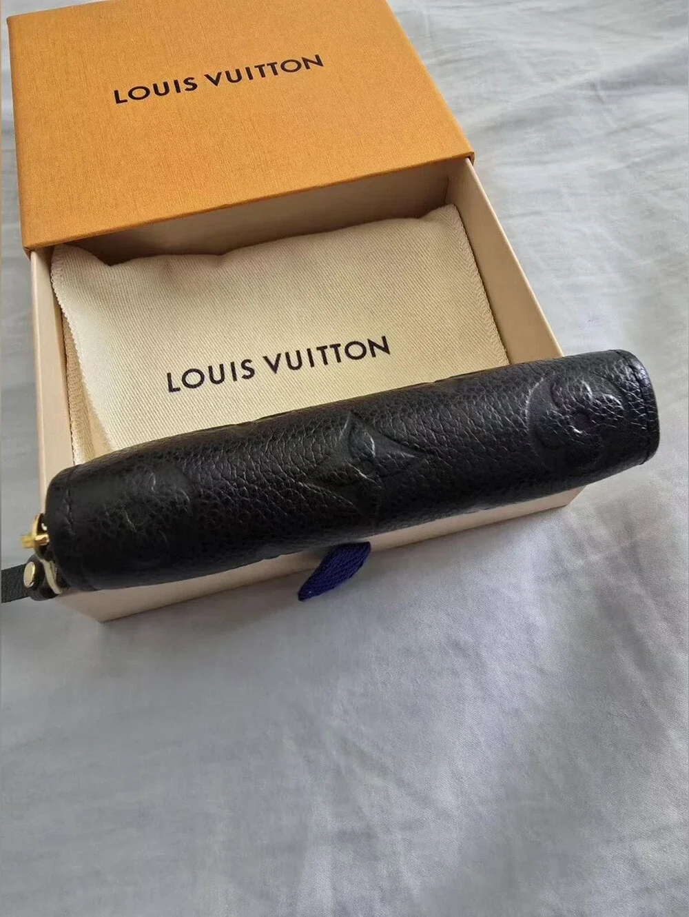 Louis Vuitton Black Zippy Coin Purse Wallet